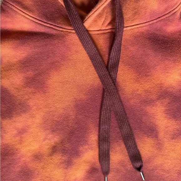 Men's Tie-Dye Hoodie - Orange and Brown No boundaries - Picture 3 of 5
